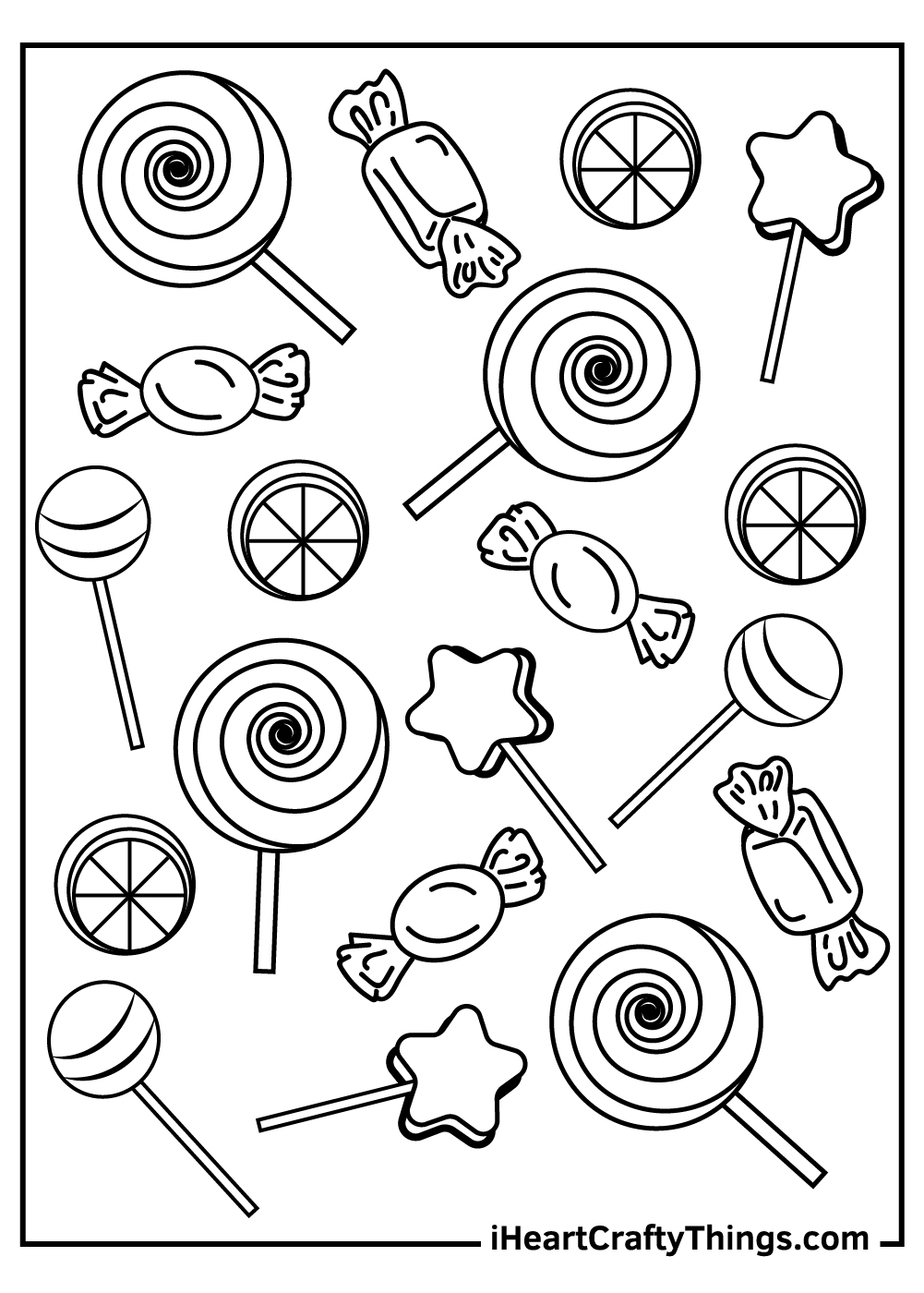 Candy Coloring Pages Printable Candy Coloring Pages Printable