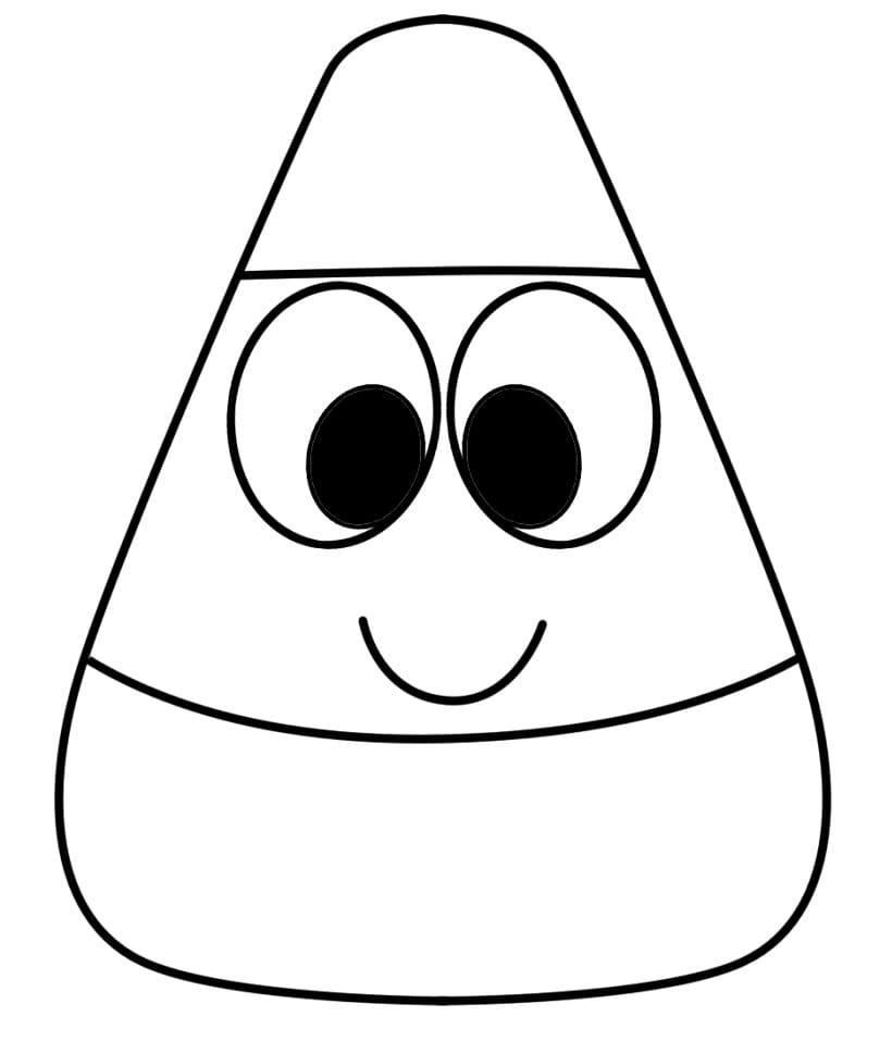 Candy Corn Cartoon Coloring Page Free Printable Coloring Pages For Kids