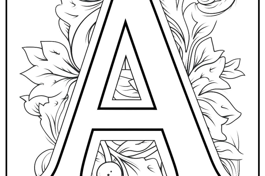 Capital Letter Coloring Pages Free Printable Infoupdate