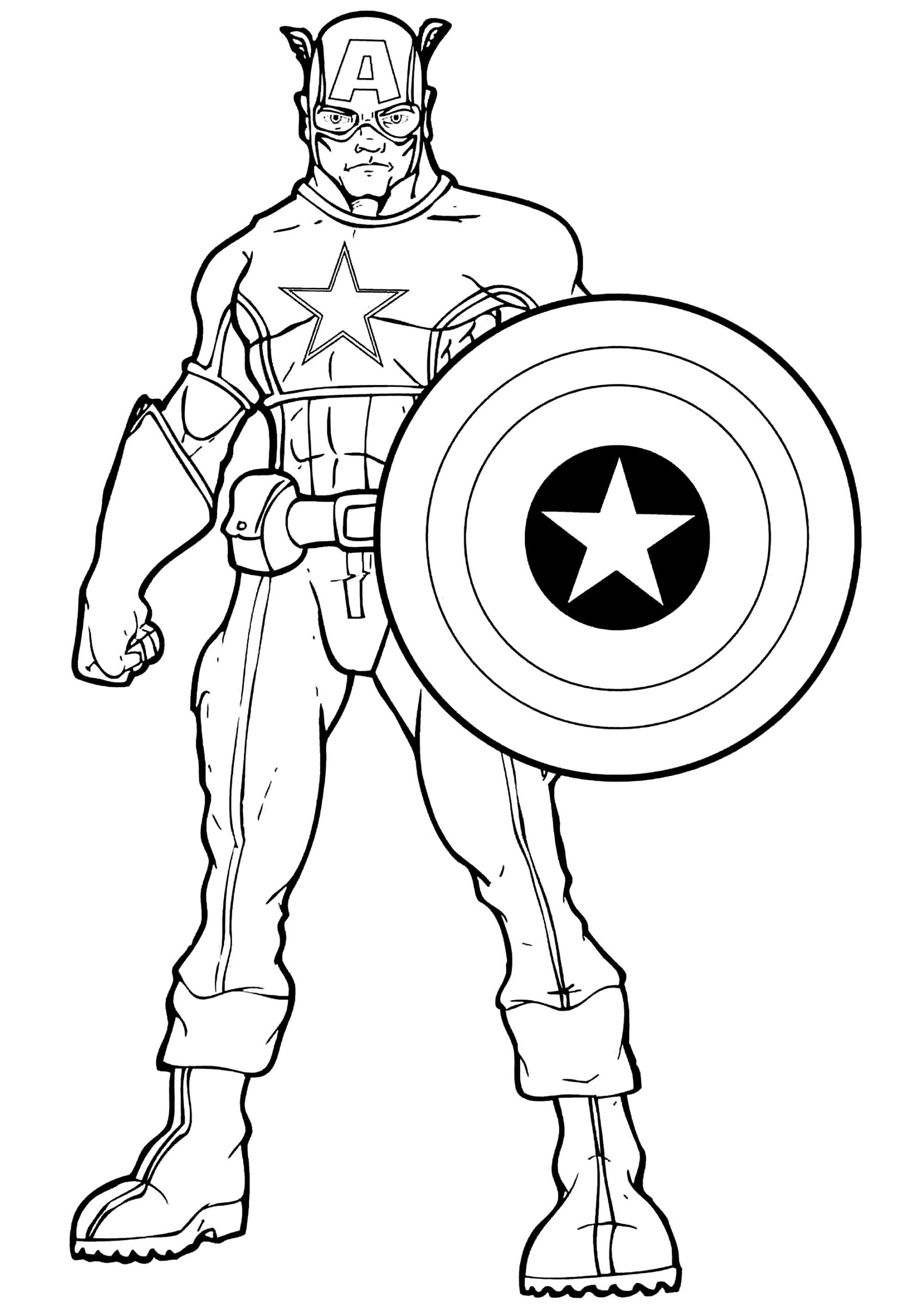 Captain America Captain America Coloring Pages For Kids