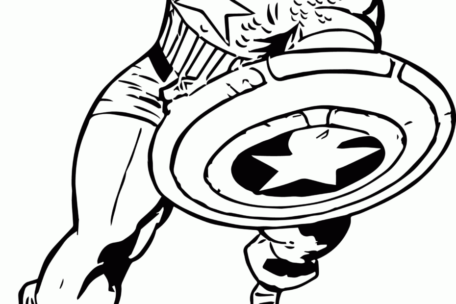 Captain America Face Coloring Pages Coloring Home