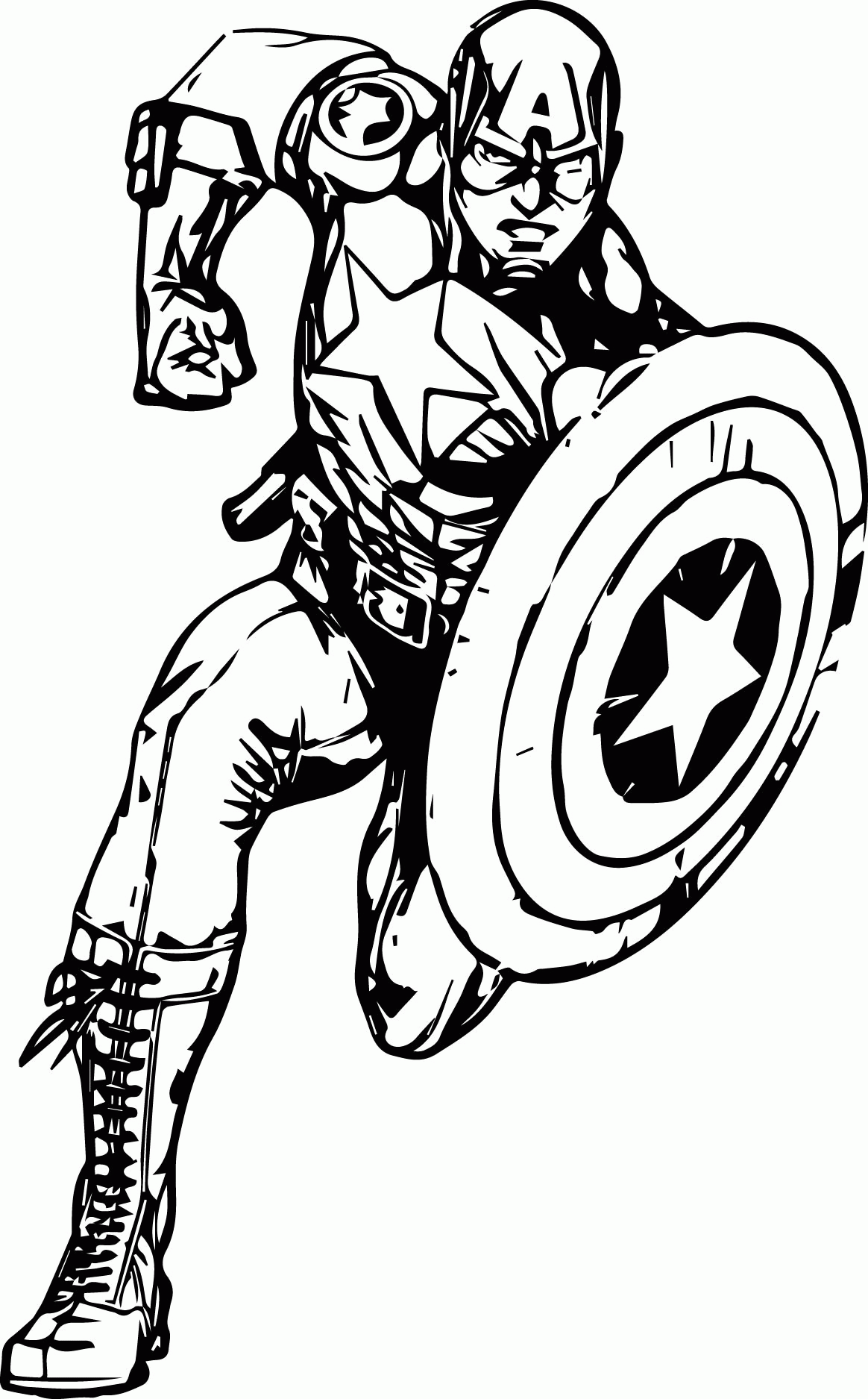 Captain America Face Drawing Free Download On ClipArtMag