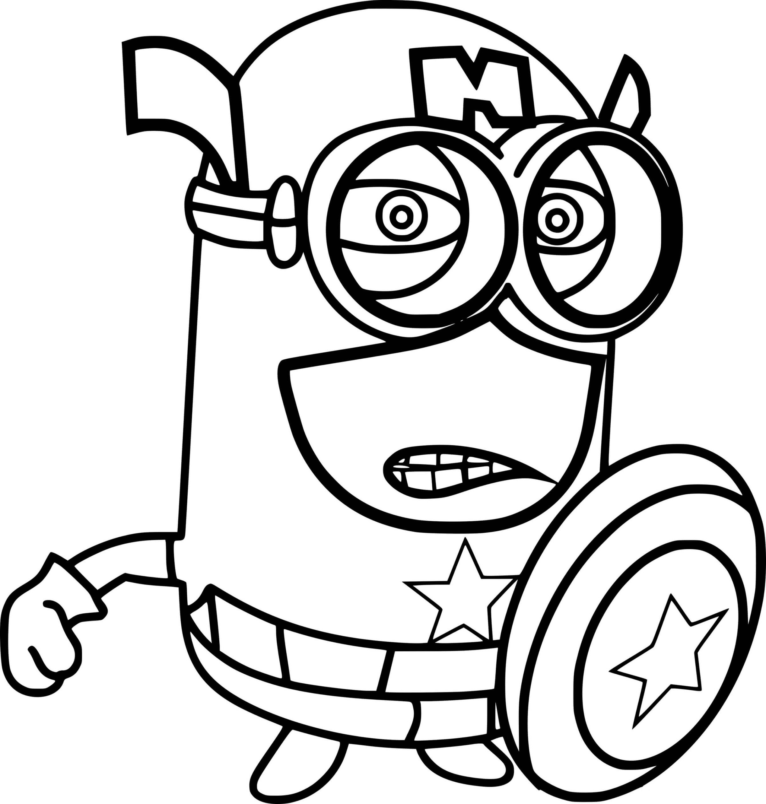 Captain Minion Coloring Pages Coloring Cool Captain Minion Coloring Pages Coloring Cool