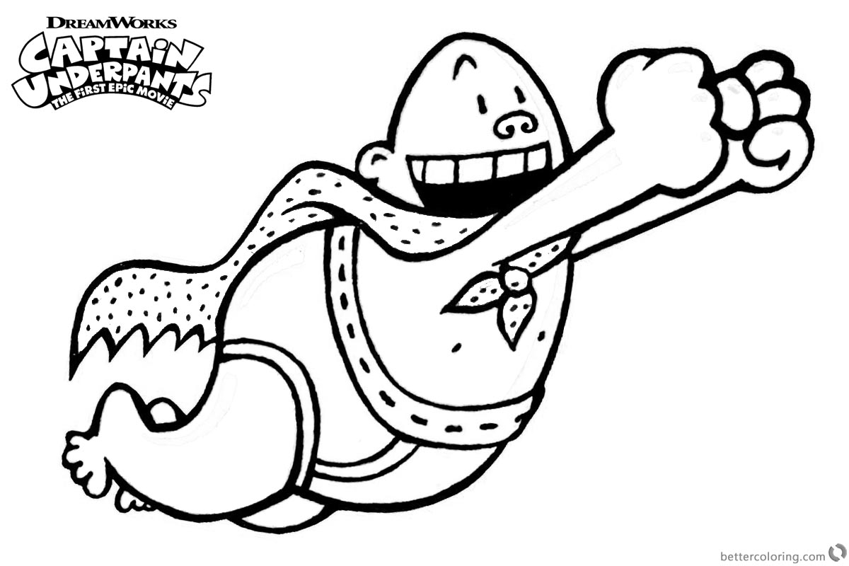 captain underpants coloring pages