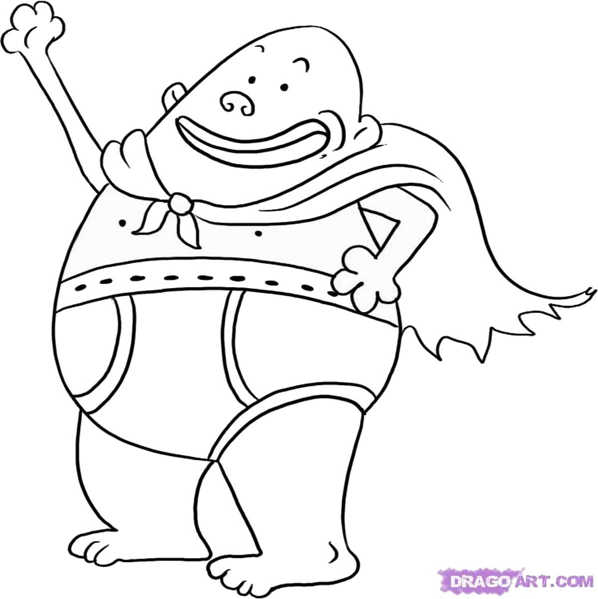 Captain Underpants Coloring Pages