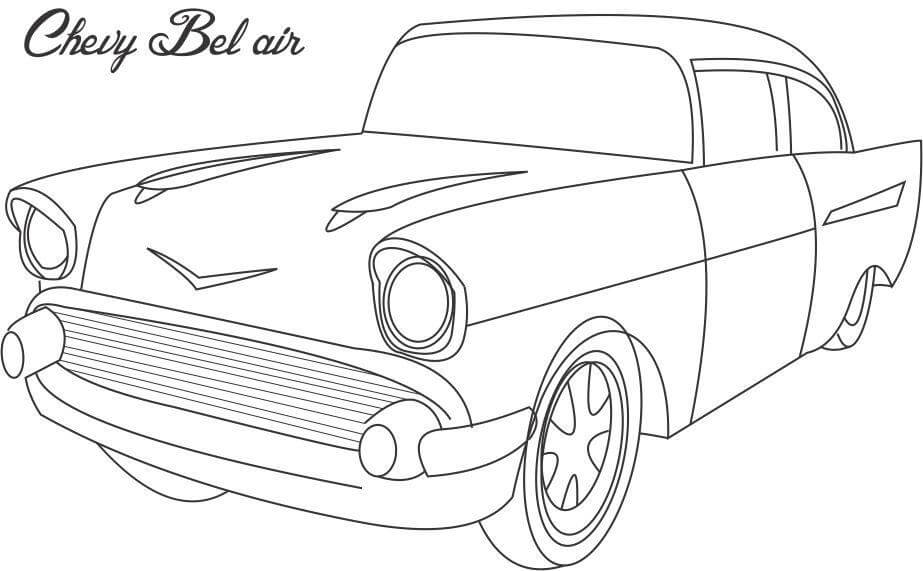 classic car coloring pages