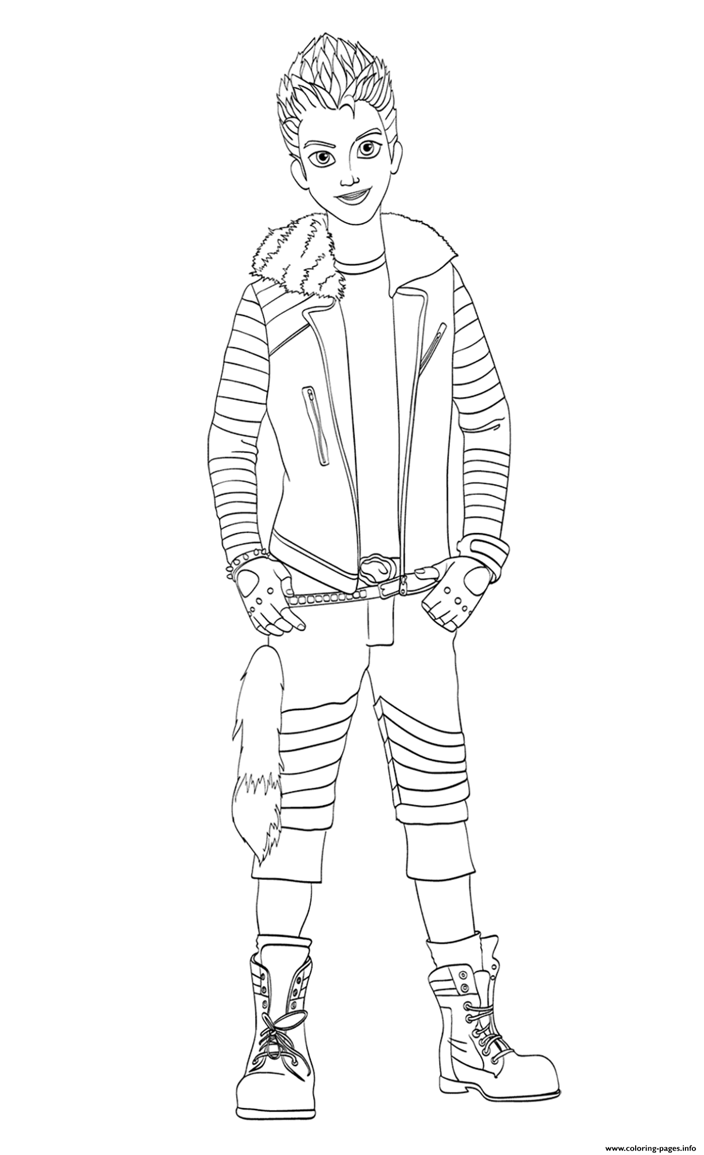 Carlos Oscar De Vil Major Character In Descendants Coloring Page Printable Carlos Oscar De Vil Major Character In Descendants Coloring Page Printable