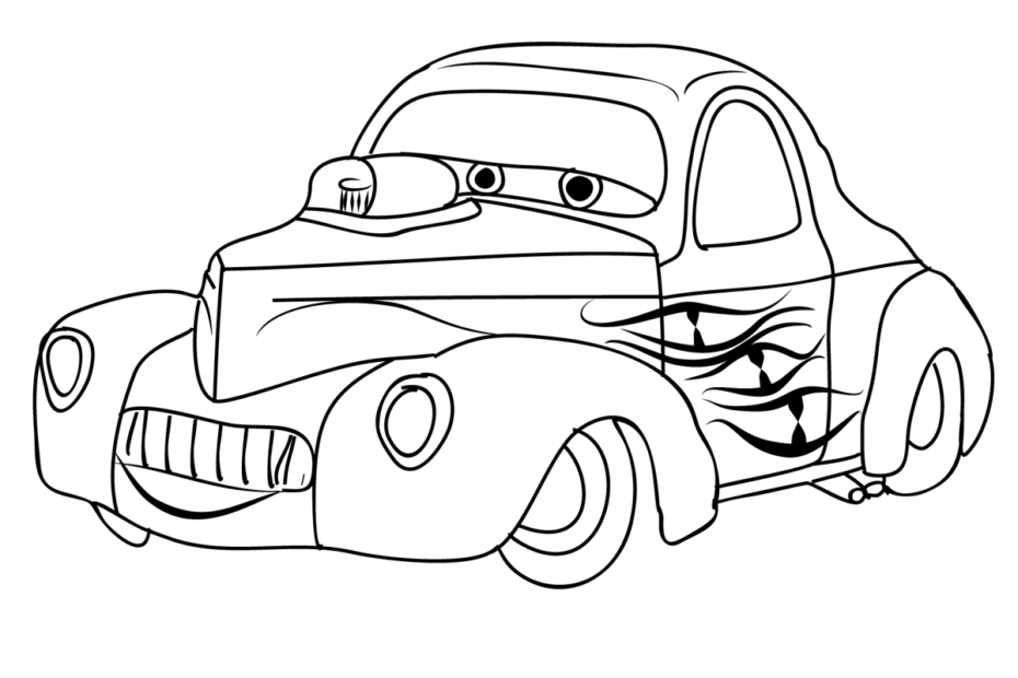 Cars Disney 2 Coloring Page For Kids Free Cars Printable Coloring