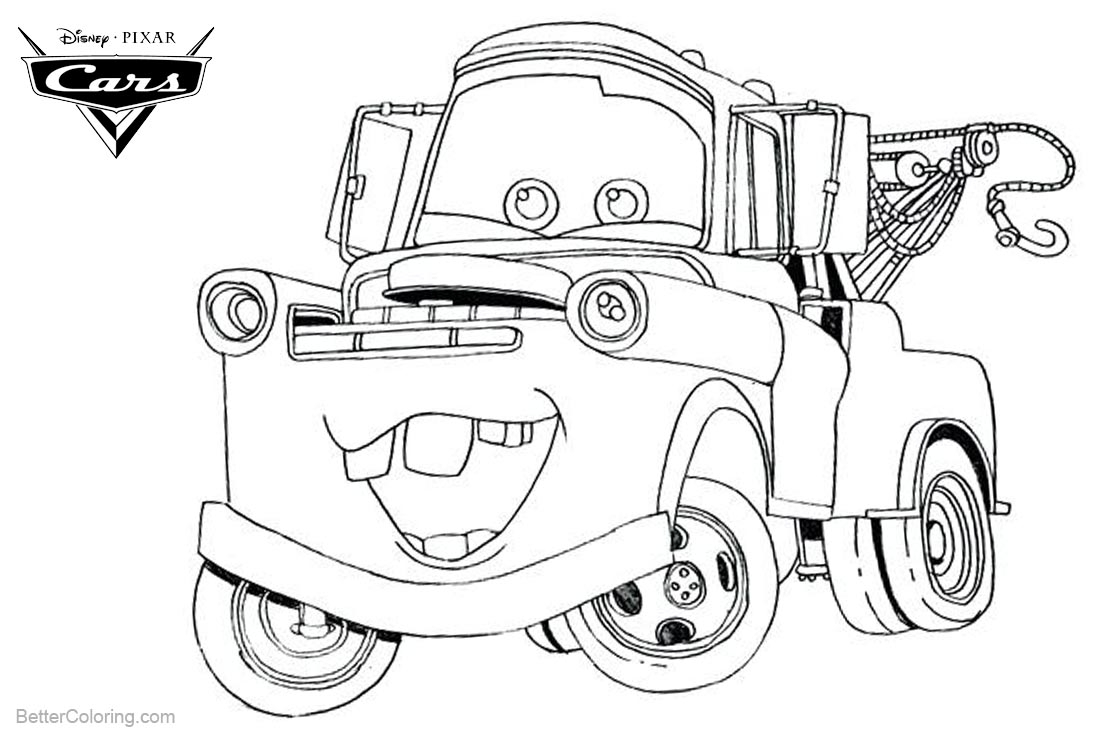 Cars Pixar Coloring Pages Tow Mater Free Printable Coloring Pages Cars Pixar Coloring Pages Tow Mater Free Printable Coloring Pages