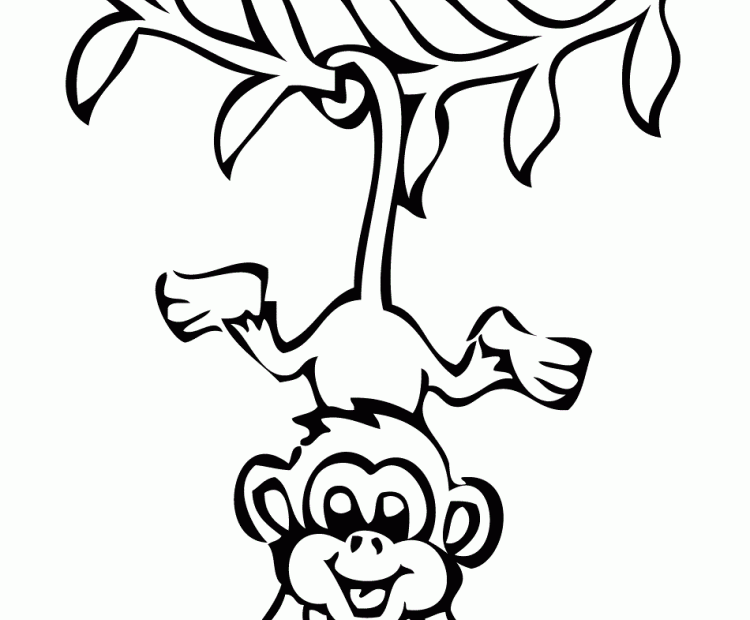 Cartoon Monkeys Coloring Pages ClipArt Best
