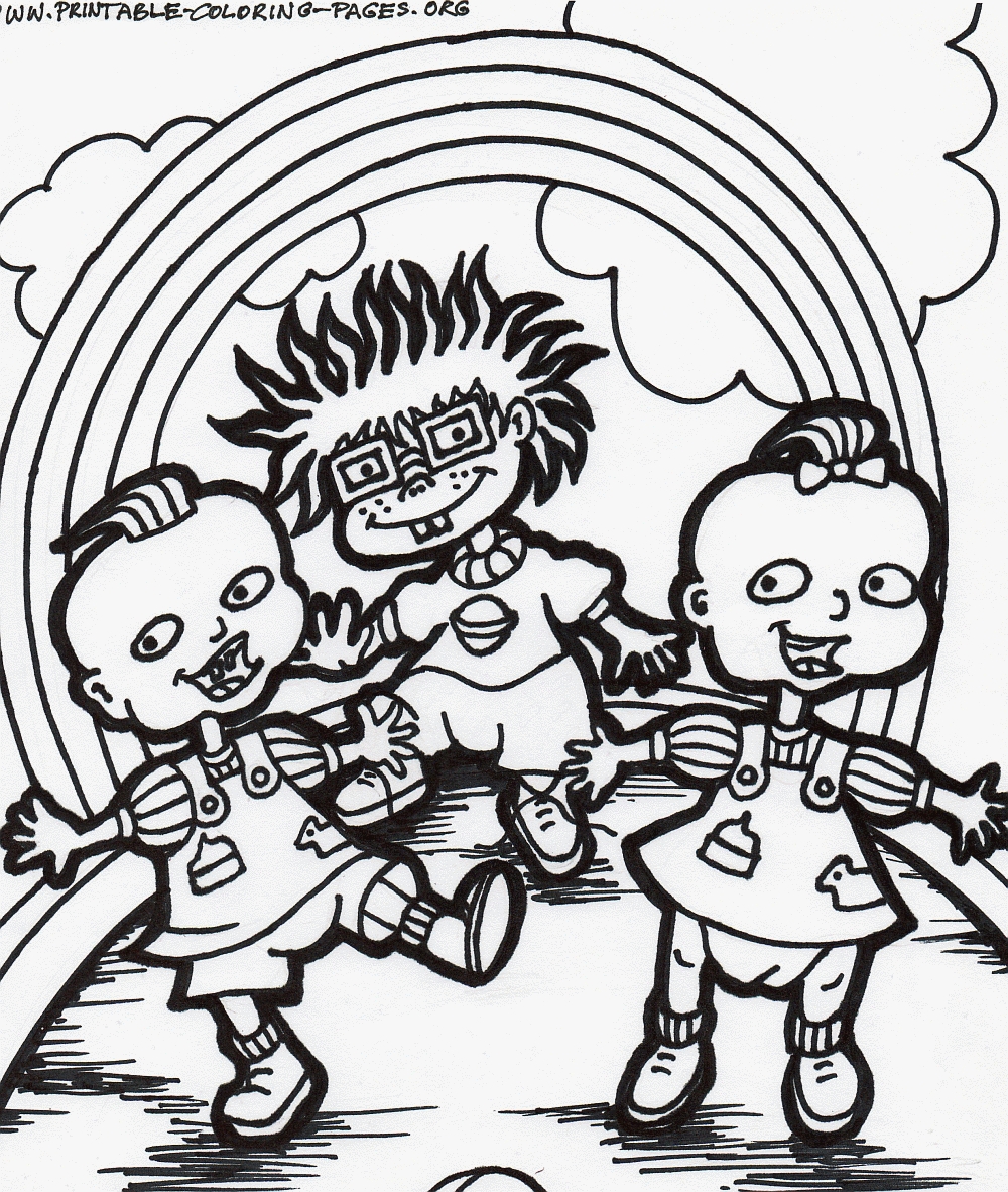 cartoon printable coloring pages