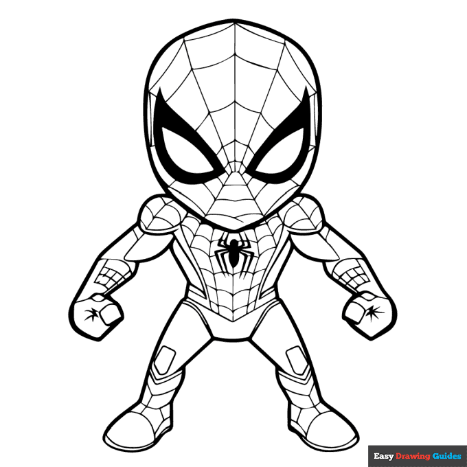 Cartoon Spider Man Coloring Pages Coloring Nation
