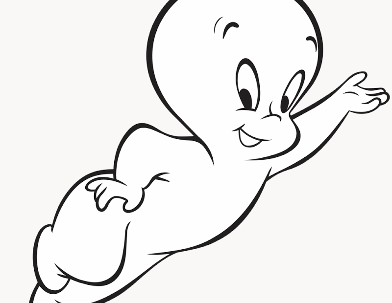 Casper The Friendly Ghost Coloring Pages Coloring Home