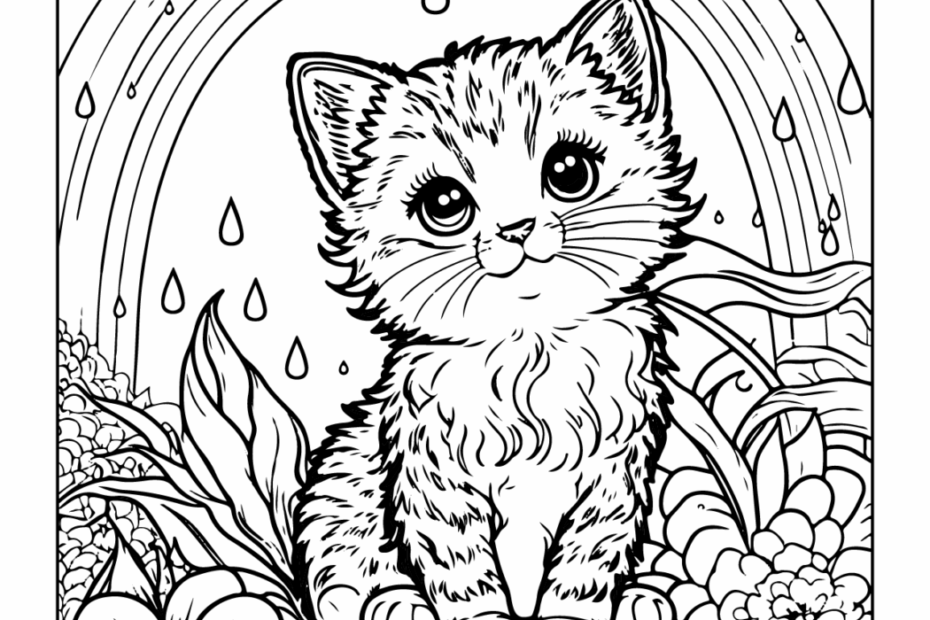 Cat Coloring Pages For Kids Adults World Of Printables