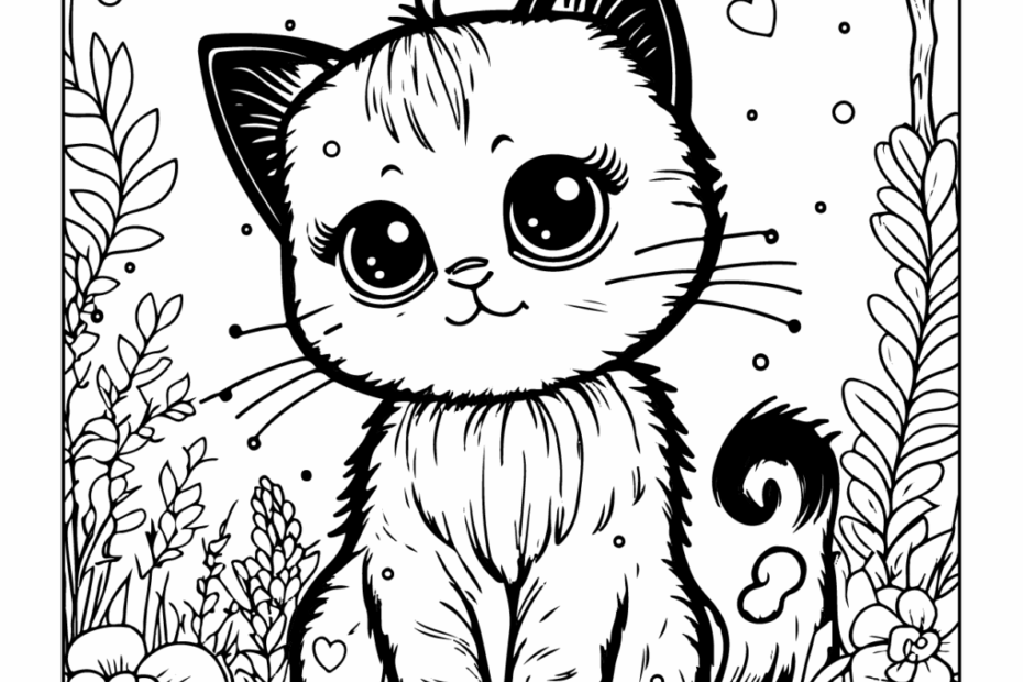 Cat Coloring Pages For Kids Adults World Of Printables
