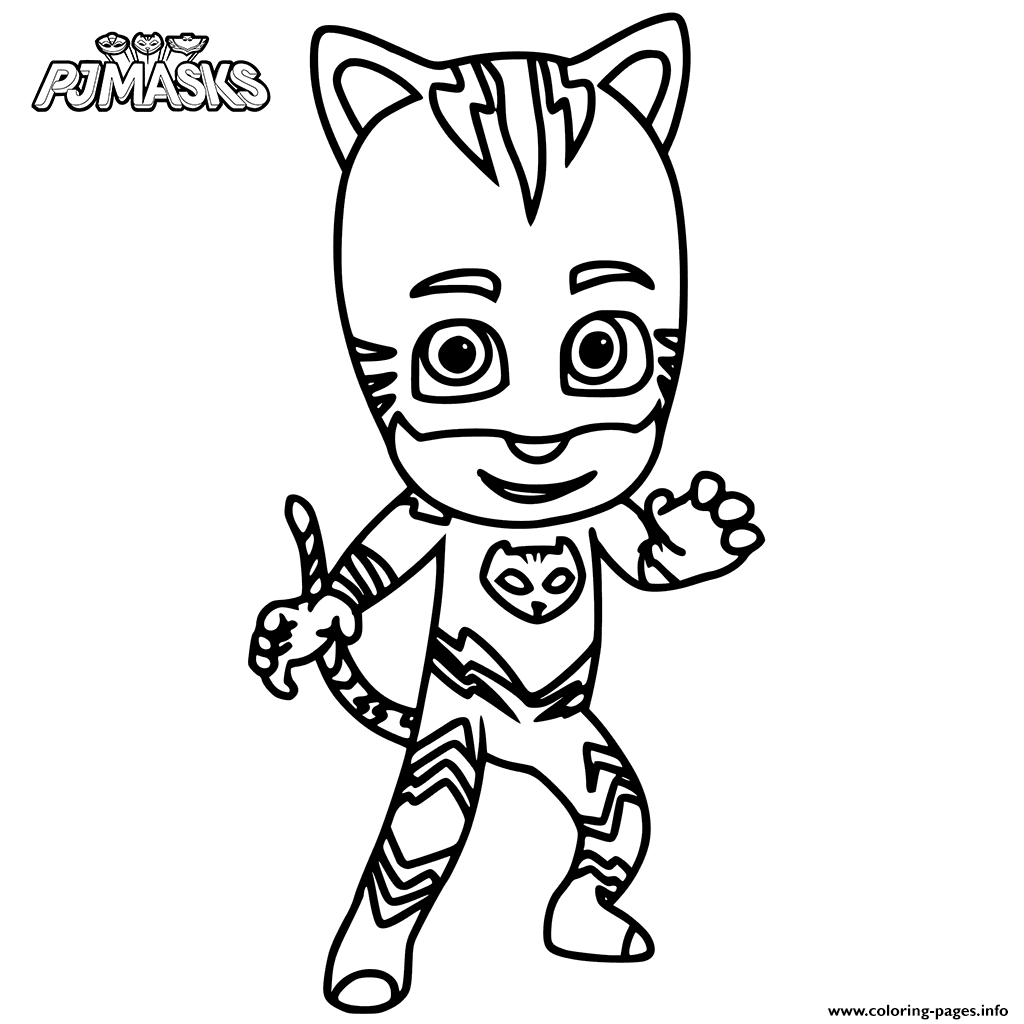 PJ Masks coloring pages catboy