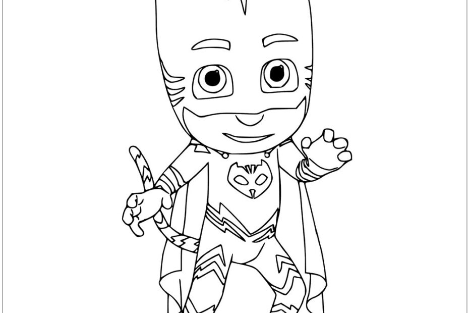 Catboy Pj Mask Coloring Page Free Printable Coloring Pages