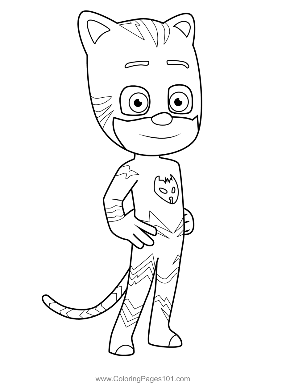 Catboy PJ Masks Coloring Page For Kids Free PJ Masks Printable Catboy PJ Masks Coloring Page For Kids Free PJ Masks Printable