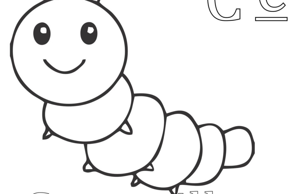 Caterpillar Coloring Pages PDF Coloringfolder