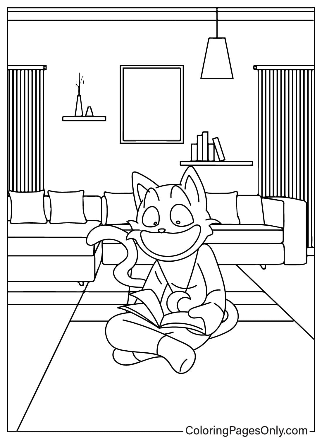 catnap free coloring page