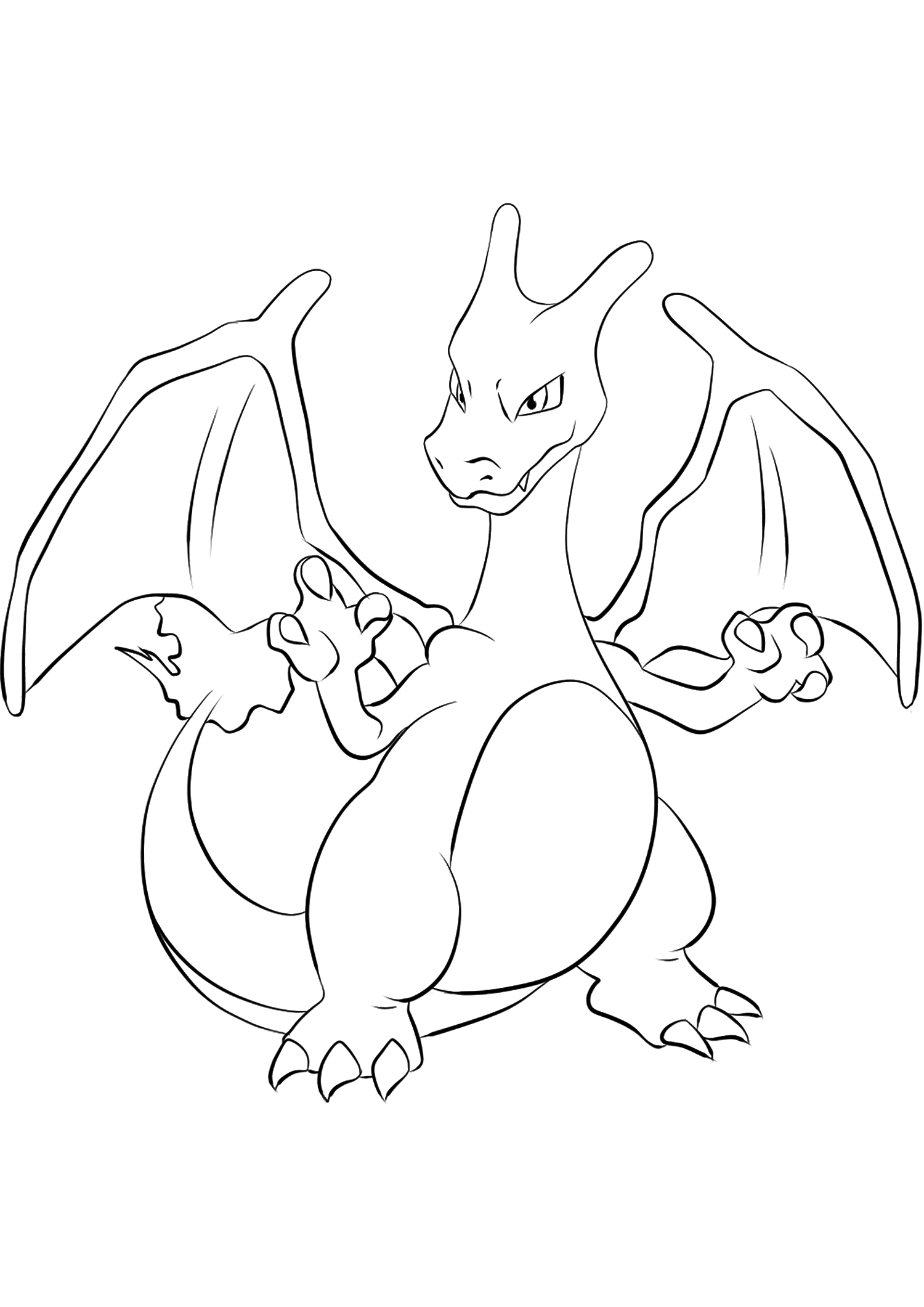 Charizard Coloring Page Printable Charizard Coloring Page Printable