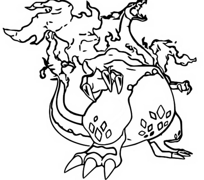 Charizard Coloring Pages Free Printable Coloring Pages