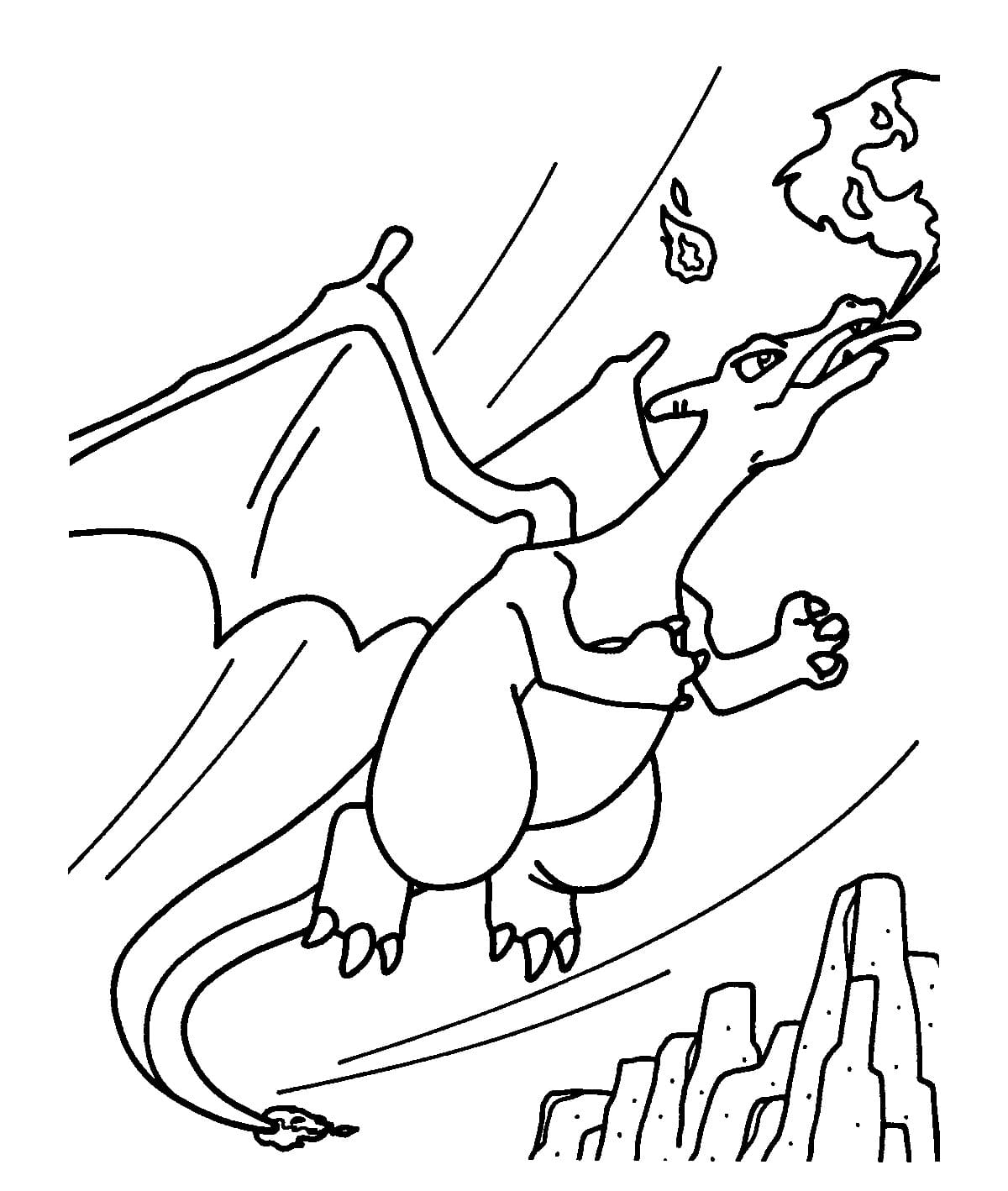 wonder day charizard coloring pages
