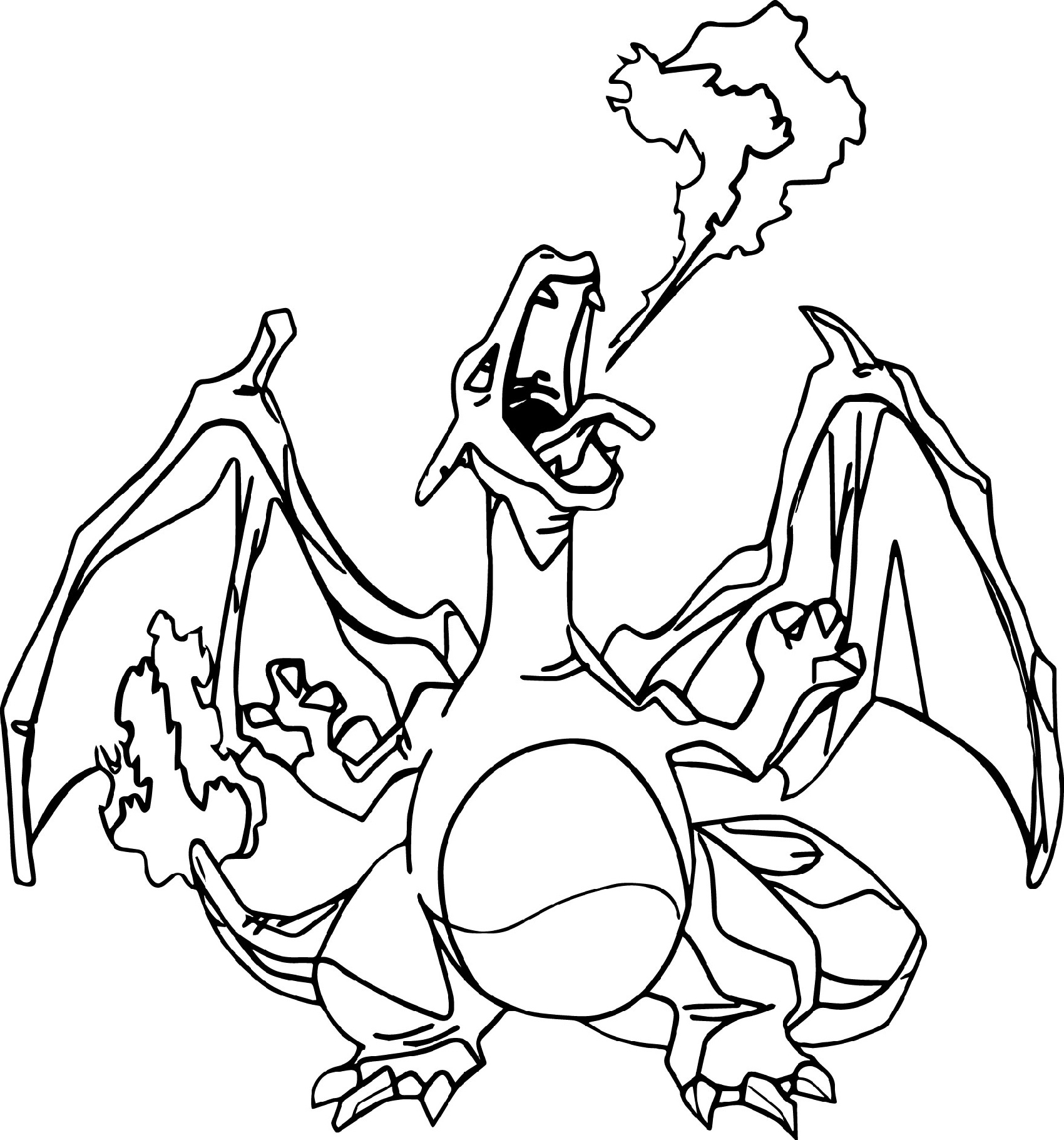 Charizard Coloring Sheet Printable