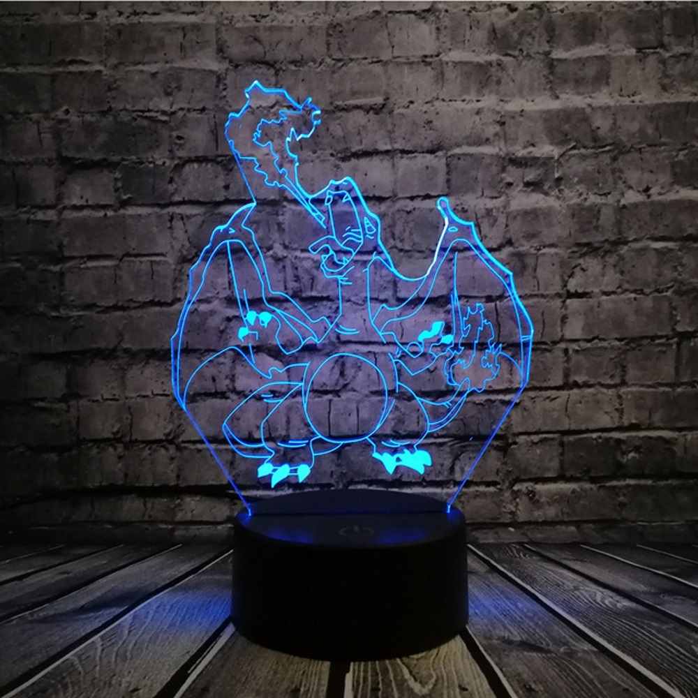 Charizard Colour Changing 3D Light ZNAnime