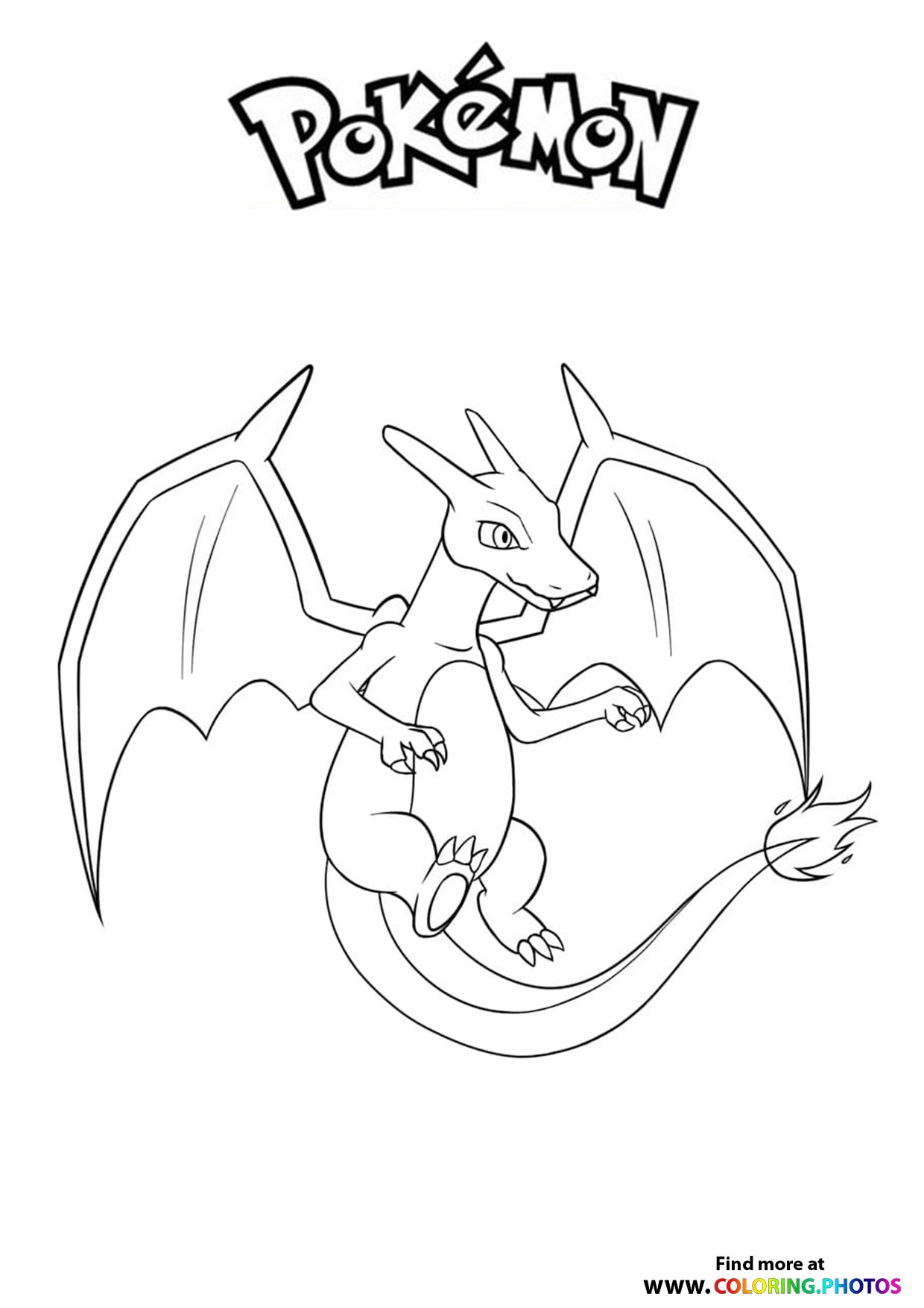 Charizard Pokemon Coloring Pages For Kids