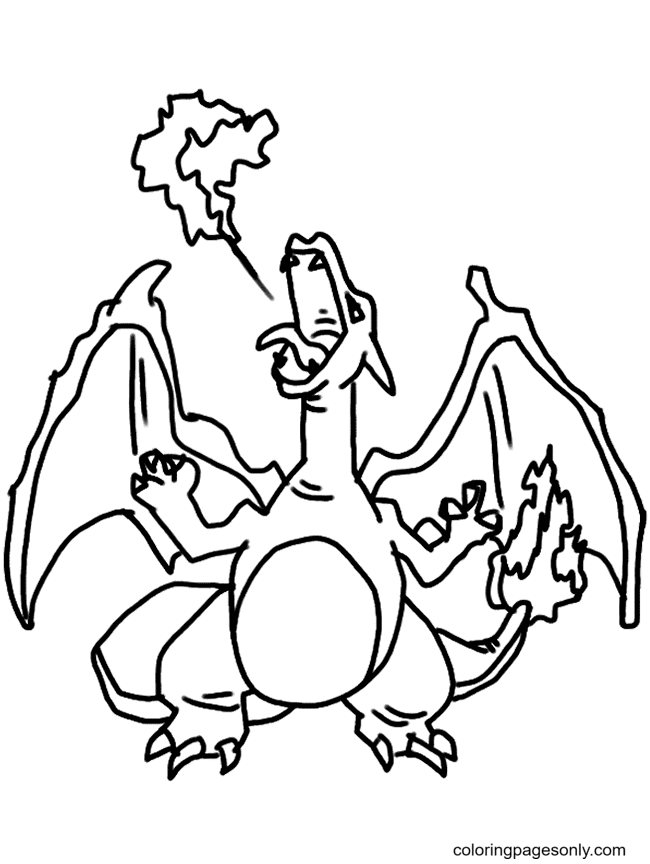 Charizard Pokemon Printable Coloring Page Free Printable Coloring Pages