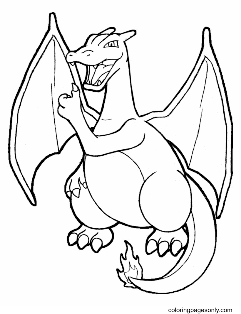 Charizard Pokemon Printable Coloring Pages Free Printable Coloring Pages