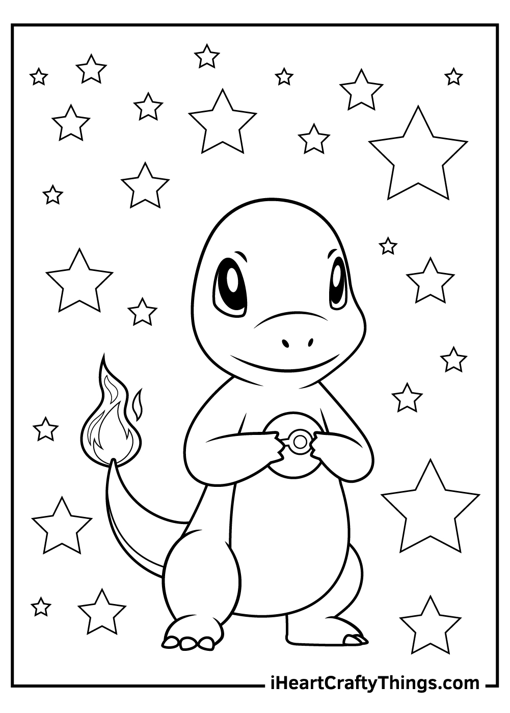 Charmander Coloring Page Printable Charmander Coloring Page Printable
