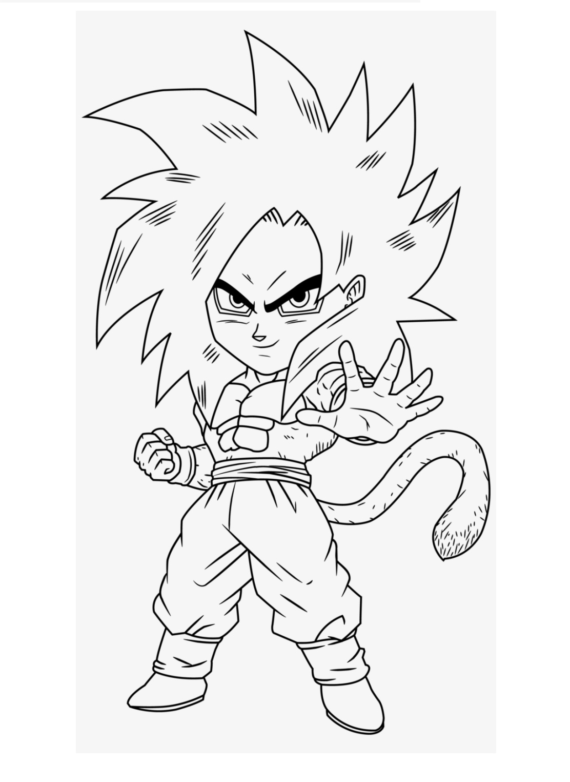 Chibi Goku Super Saiyan Xeno Coloring Page Free Printable Coloring Chibi Goku Super Saiyan Xeno Coloring Page Free Printable Coloring