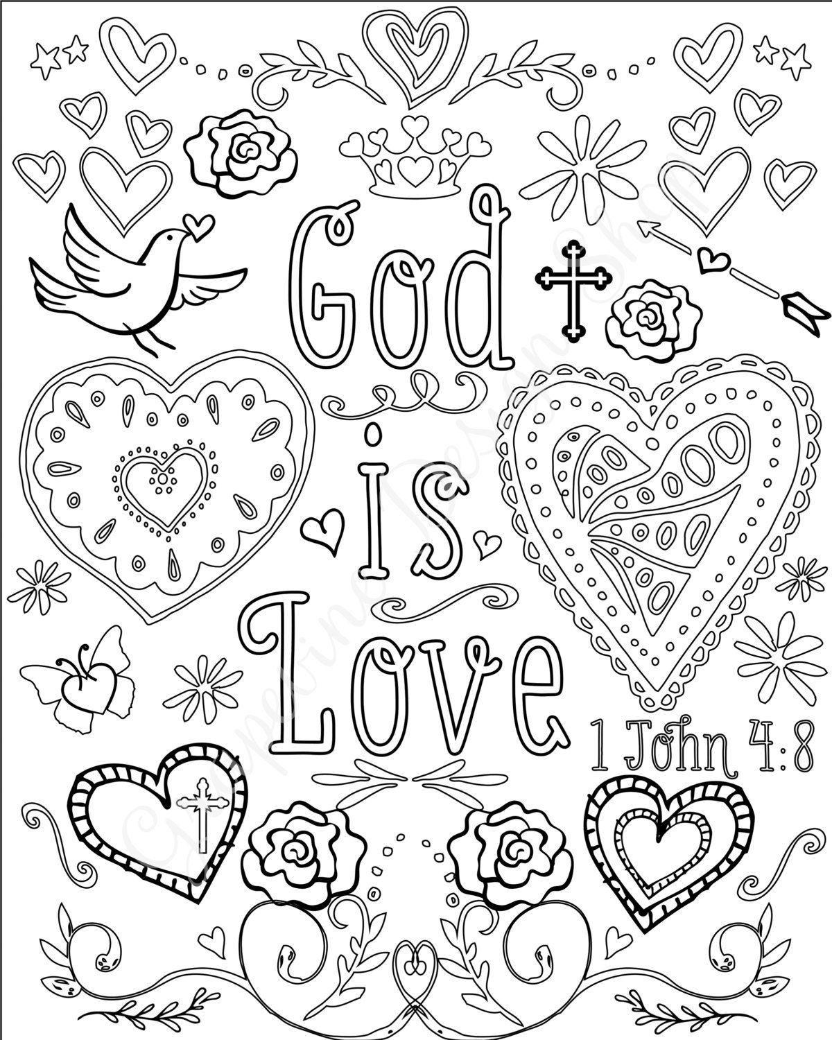 christian colouring pages for adults