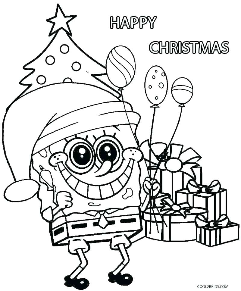 spongebob color pages printable