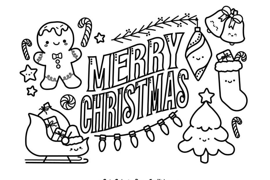 Christmas Coloring Pages Free Printable For Kids Free Coloring Sheet