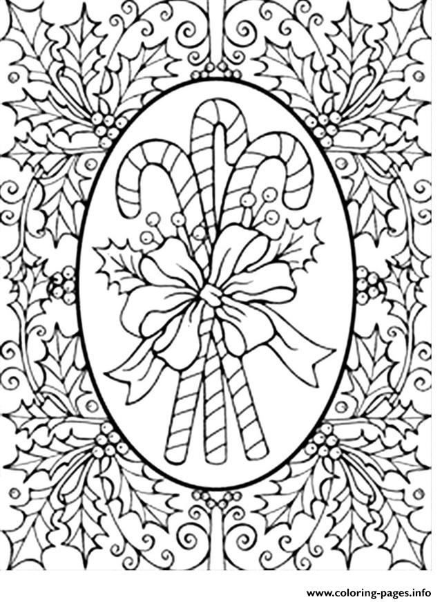 Christmas For Adults Coloring Page Printable Christmas For Adults Coloring Page Printable