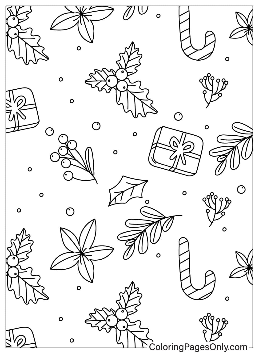 Christmas Pattern Free Printable Coloring Page Free Printable Christmas Pattern Free Printable Coloring Page Free Printable