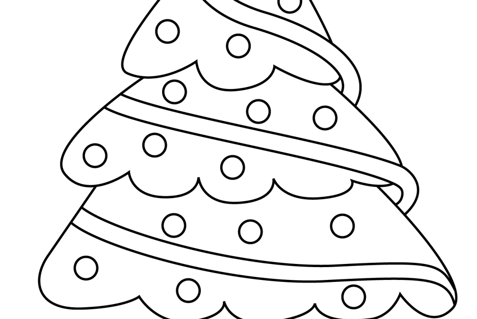 Christmas Tree Coloring Page For Kids Free Christmas Tree Printable