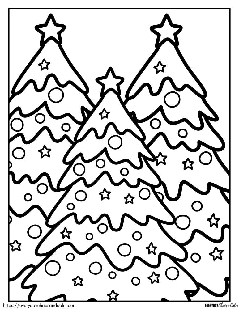 Christmas Tree Coloring Pages Kids Coloring Pages Christmas Tree Coloring Pages Kids Coloring Pages