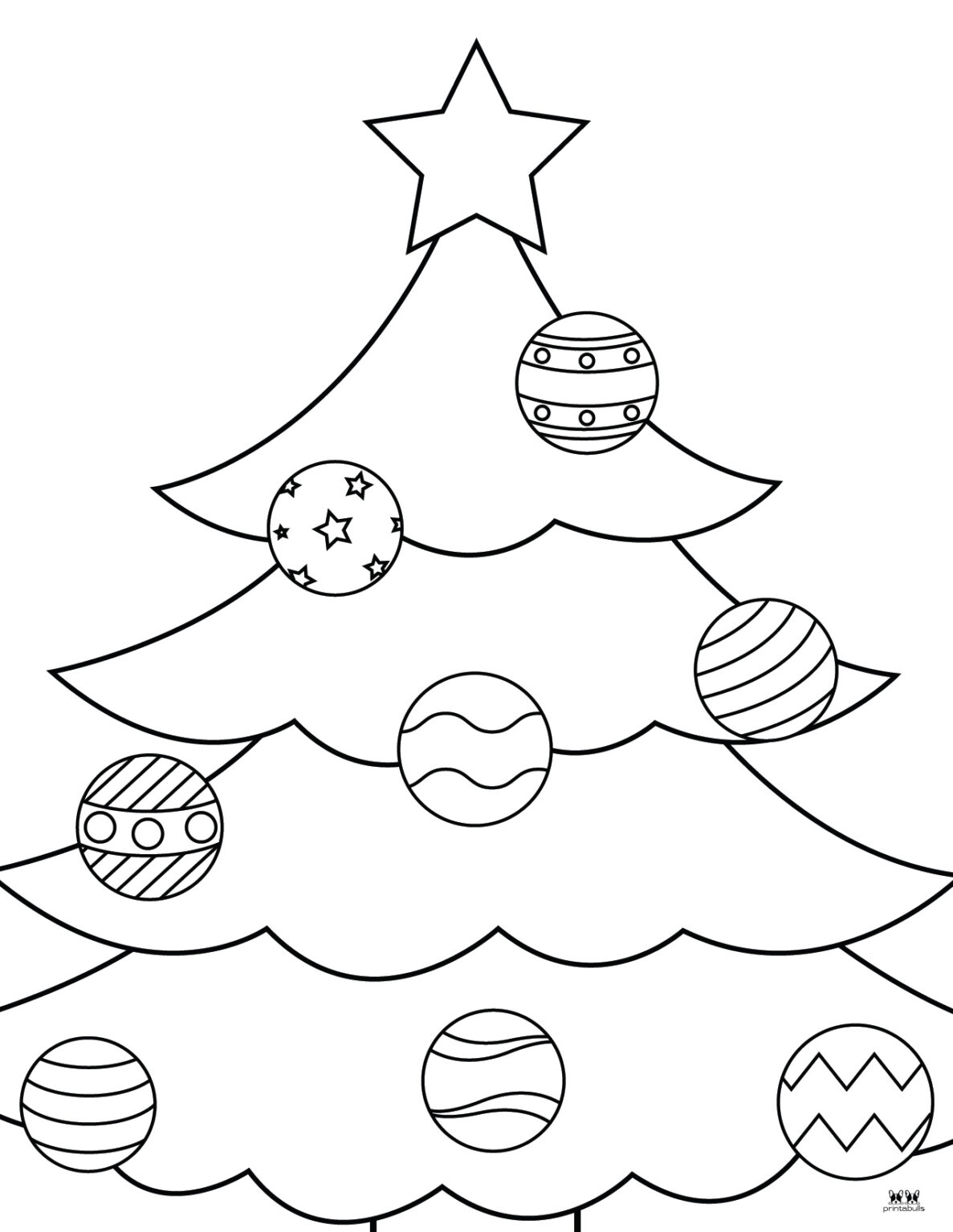 Christmas Tree Coloring Pages Templates 22 FREE Printables 