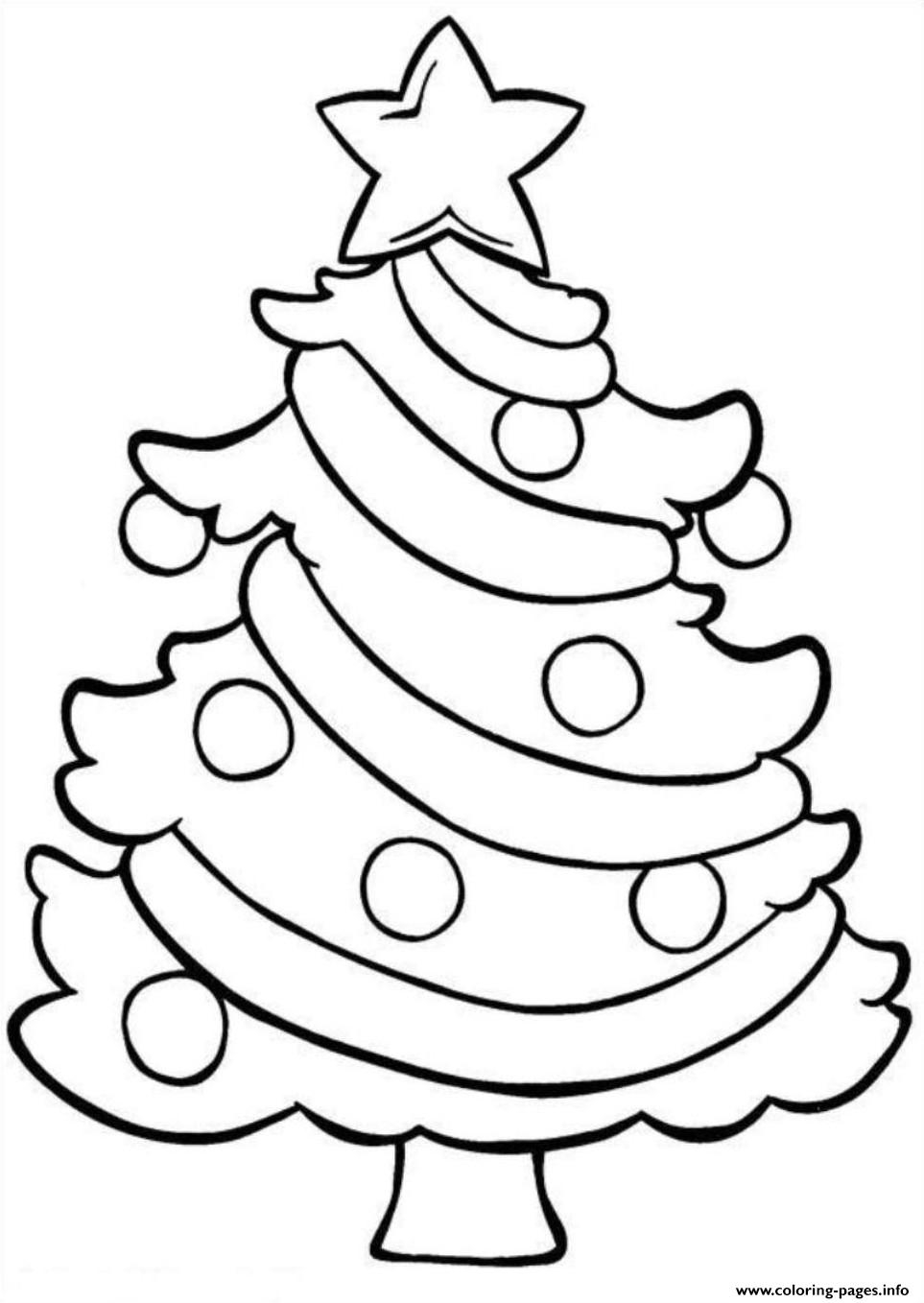 Christmas Tree Easy Coloring Page Printable Christmas Tree Easy Coloring Page Printable