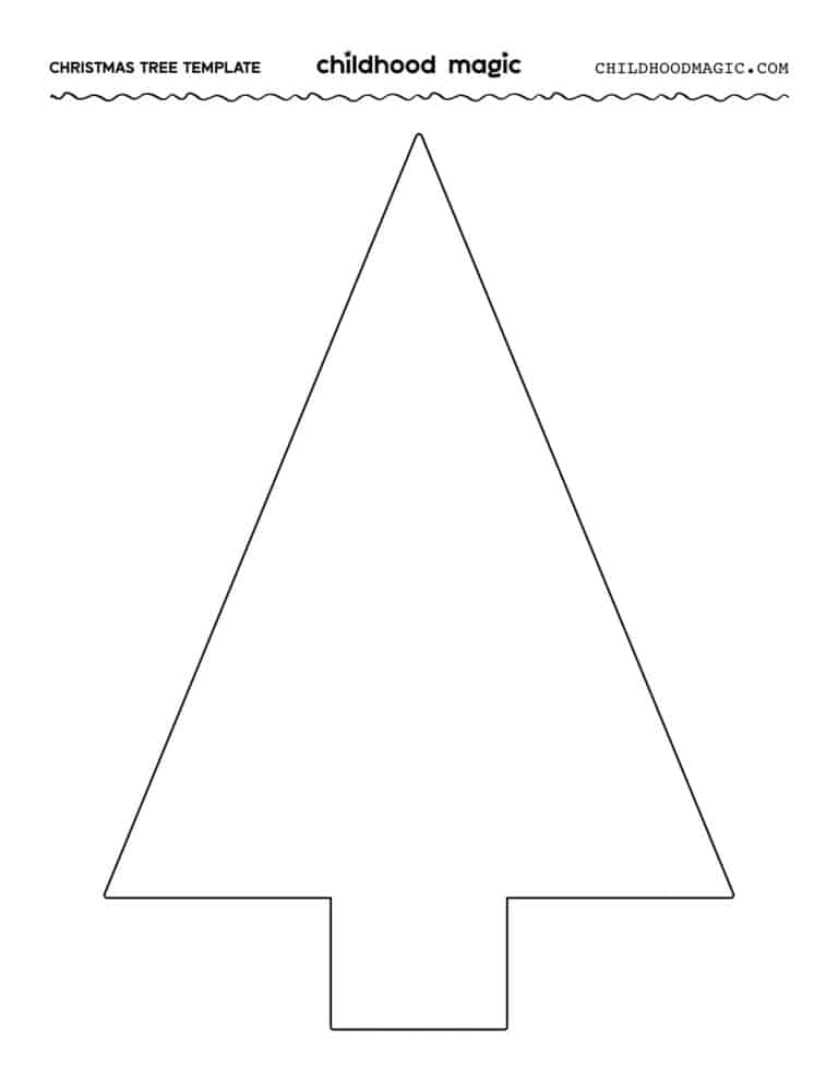 Christmas Tree Outline Childhood Magic Christmas Tree Outline Childhood Magic
