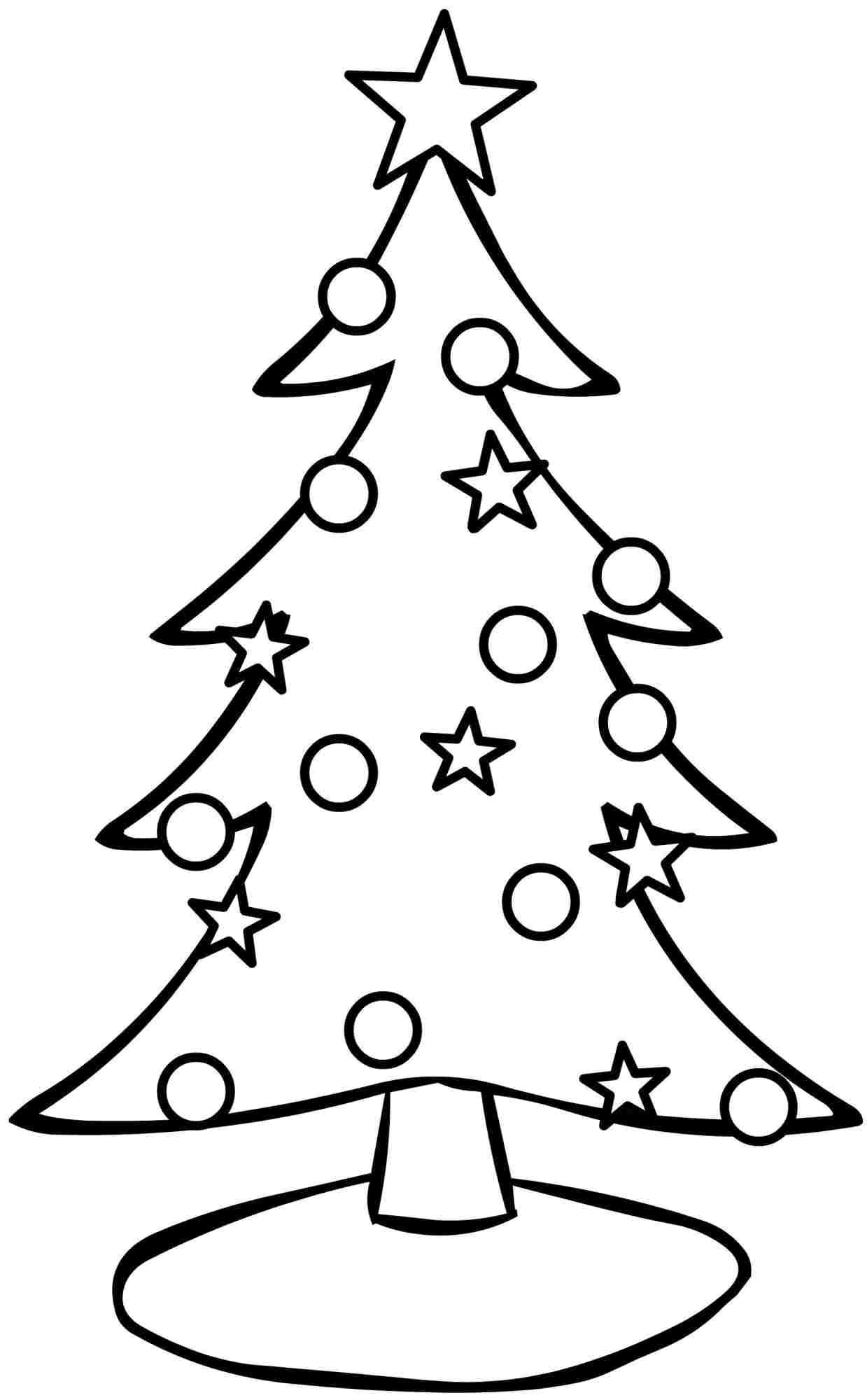 Christmas Tree Printable Coloring Page Printable Word Searches