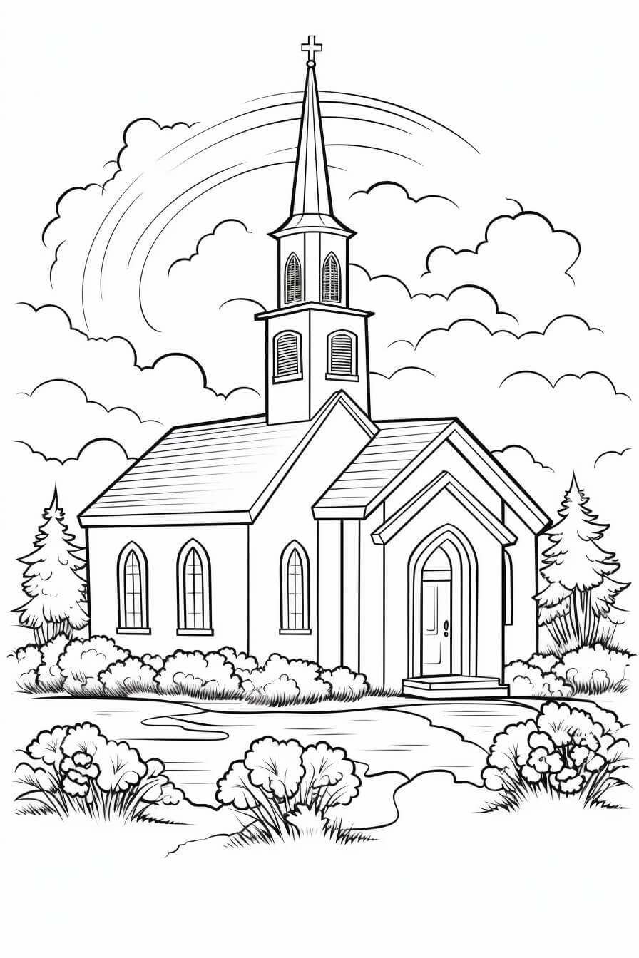 Church Coloring Sheets Free To Print Church Coloring Sheets Free To Print