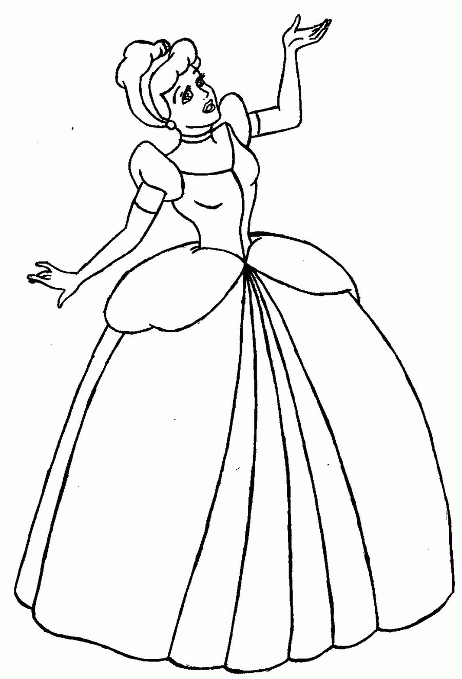 Cinderella Coloring Pages Print Coloring Home