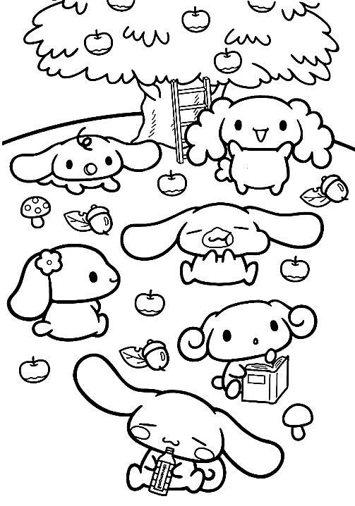 Cinnamoroll coloring pages printable free