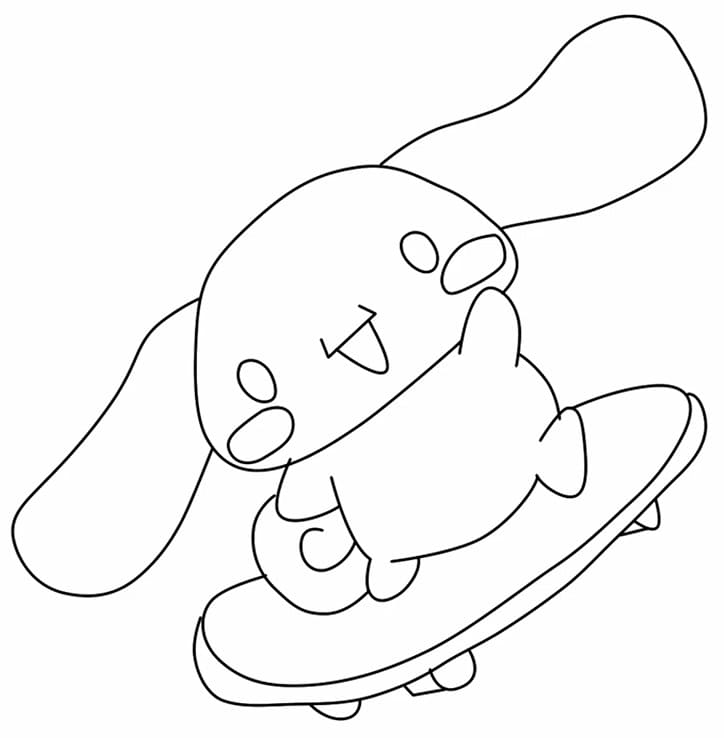 Cinnamoroll On Skateboard