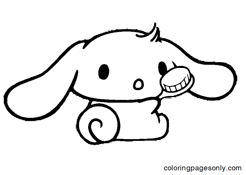 Cinnamoroll Sanrio Coloring Page Free Printable Coloring Pages